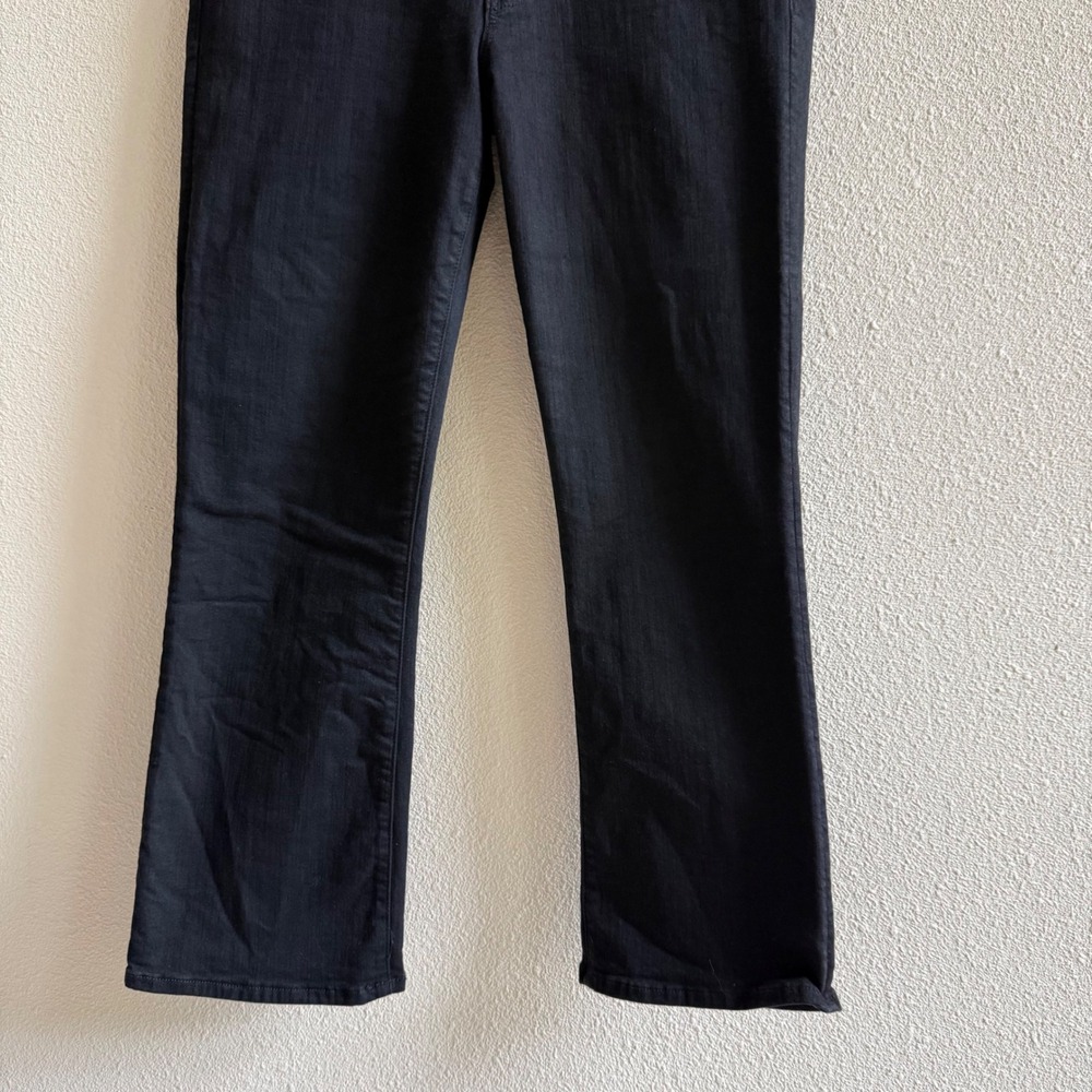 Mother The Insider Crop Jeans Women 31 Black Not Guilty Bootcut 1137-180 - Picture 3 of 8